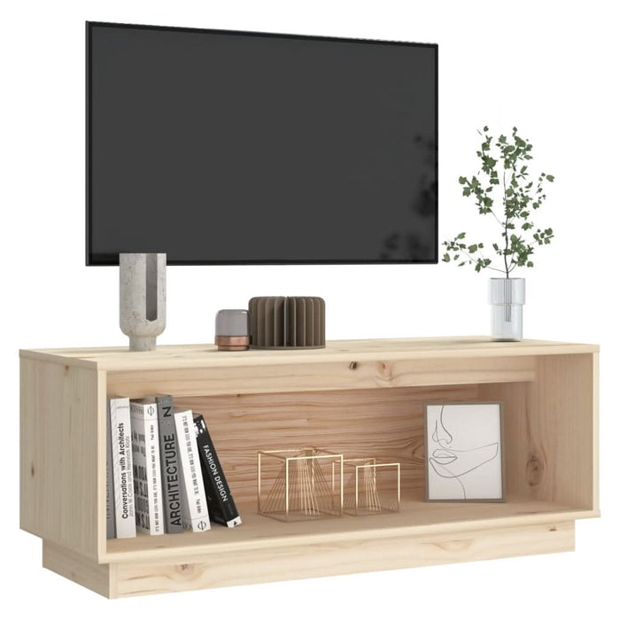 Comodă TV, 90x35x35 cm, lemn masiv de pin - WALTI WALTI