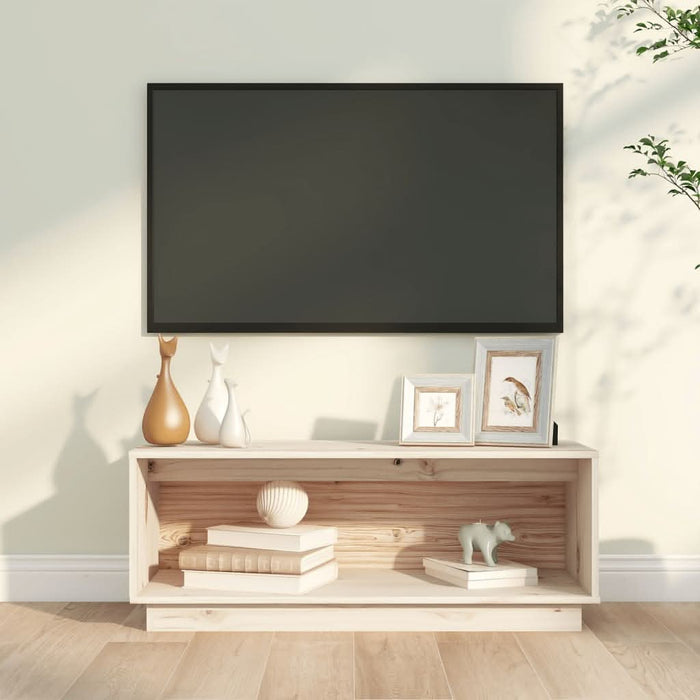 Comodă TV, 90x35x35 cm, lemn masiv de pin - WALTI WALTI