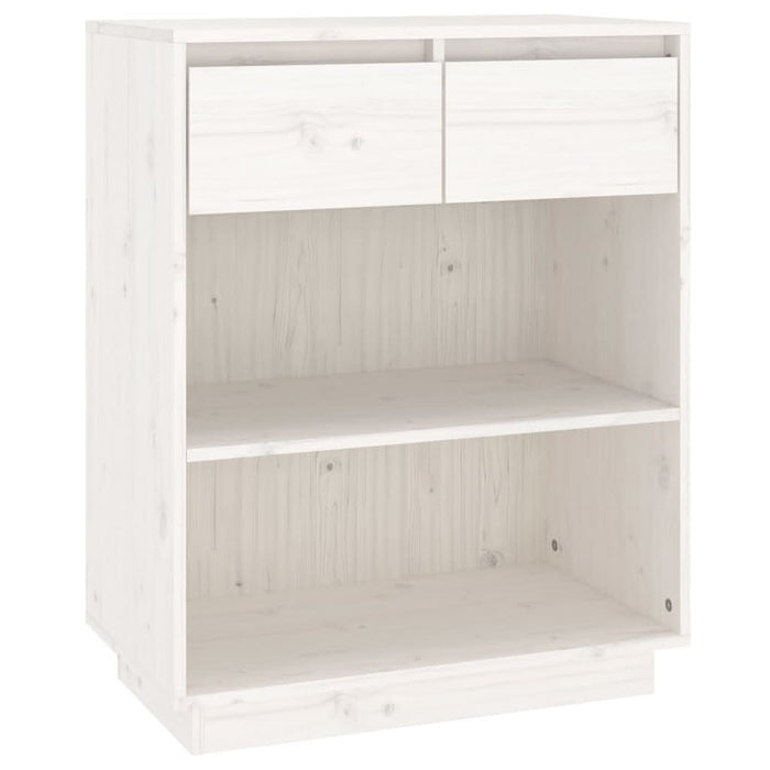 Dulap consolă, alb, 60x34x75 cm, lemn masiv de pin - WALTI WALTI