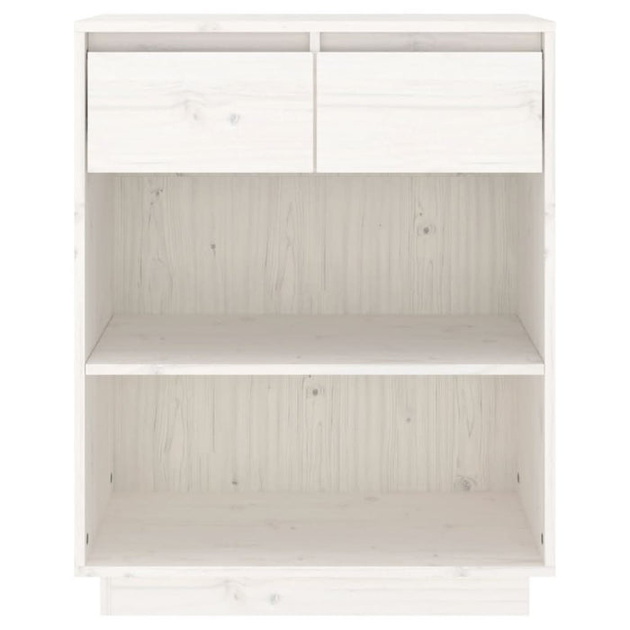 Dulap consolă, alb, 60x34x75 cm, lemn masiv de pin - WALTI WALTI