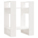 Bibliotecă/Separator cameră, alb, 41x35x57 cm, lemn masiv pin - WALTI WALTI