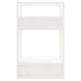 Bibliotecă/Separator cameră, alb, 41x35x57 cm, lemn masiv pin - WALTI WALTI