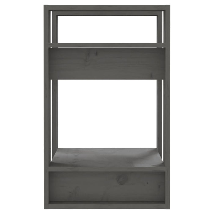 Bibliotecă/Separator cameră, gri, 41x35x57 cm, lemn masiv pin - WALTI WALTI