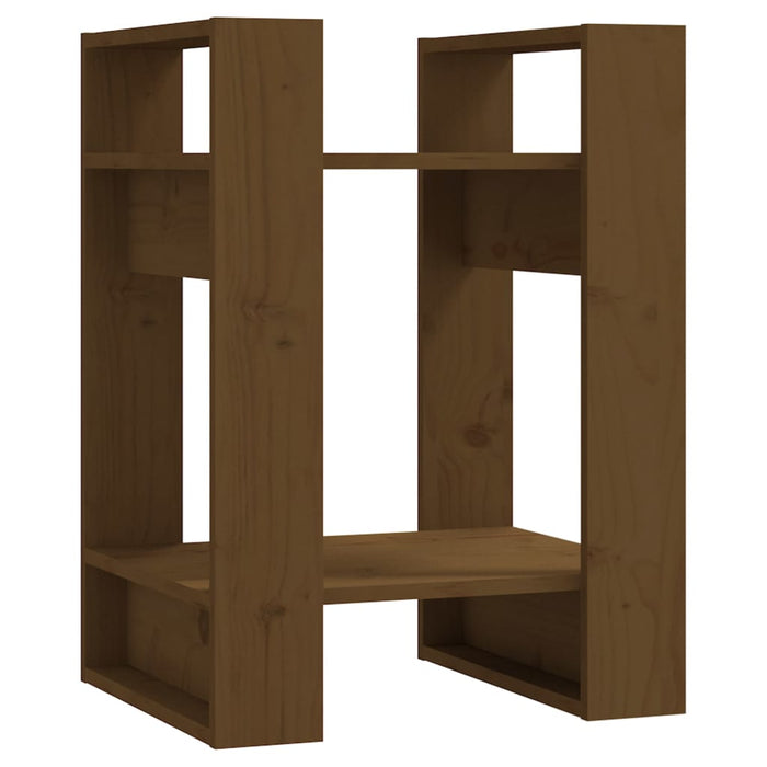 Bibliotecă/Separator cameră, maro miere, 41x35x57 cm lemn pin - WALTI WALTI