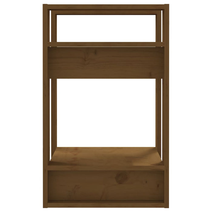 Bibliotecă/Separator cameră, maro miere, 41x35x57 cm lemn pin - WALTI WALTI