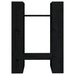 Bibliotecă/Separator cameră negru 41x35x57 cm lemn masiv pin - WALTI WALTI