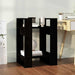 Bibliotecă/Separator cameră negru 41x35x57 cm lemn masiv pin - WALTI WALTI