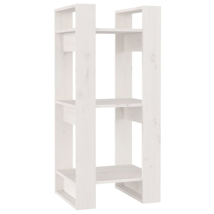 Bibliotecă/Separator cameră, alb, 41x35x91 cm, lemn masiv pin - WALTI WALTI