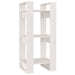 Bibliotecă/Separator cameră, alb, 41x35x91 cm, lemn masiv pin - WALTI WALTI