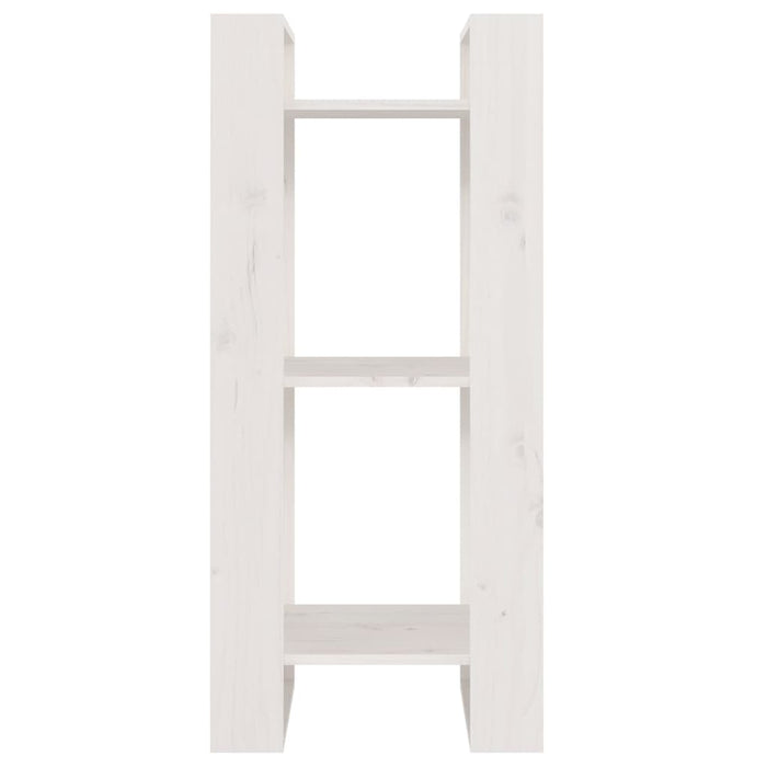 Bibliotecă/Separator cameră, alb, 41x35x91 cm, lemn masiv pin - WALTI WALTI