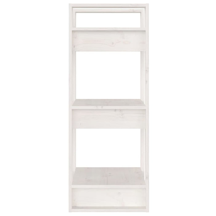 Bibliotecă/Separator cameră, alb, 41x35x91 cm, lemn masiv pin - WALTI WALTI