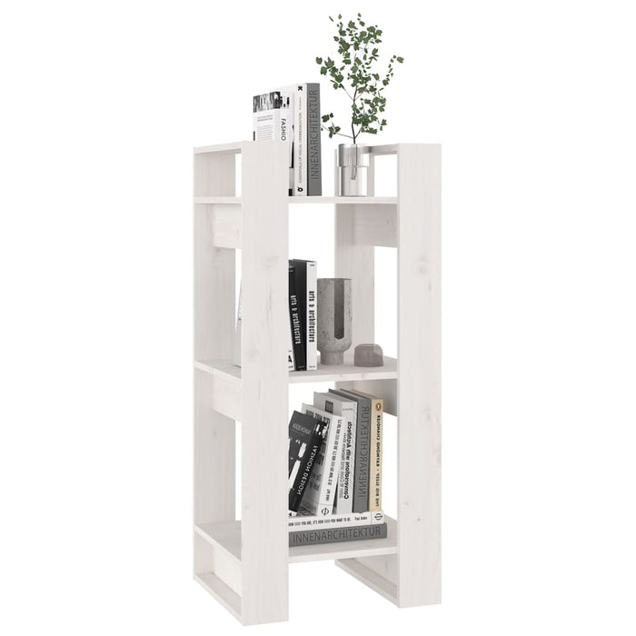 Bibliotecă/Separator cameră, alb, 41x35x91 cm, lemn masiv pin - WALTI WALTI