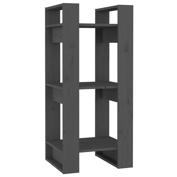 Bibliotecă/Separator cameră, gri, 41x35x91 cm, lemn masiv pin - WALTI WALTI