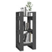 Bibliotecă/Separator cameră, gri, 41x35x91 cm, lemn masiv pin - WALTI WALTI