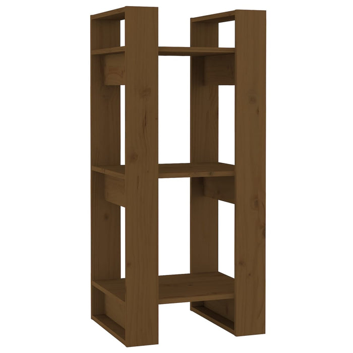 Bibliotecă/Separator cameră maro miere, 41x35x91 cm, lemn masiv - WALTI WALTI
