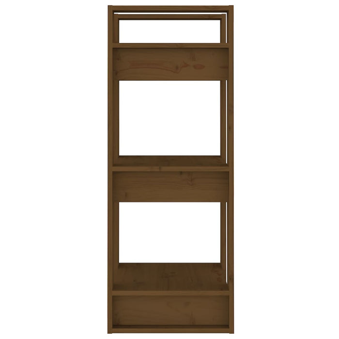 Bibliotecă/Separator cameră maro miere, 41x35x91 cm, lemn masiv - WALTI WALTI