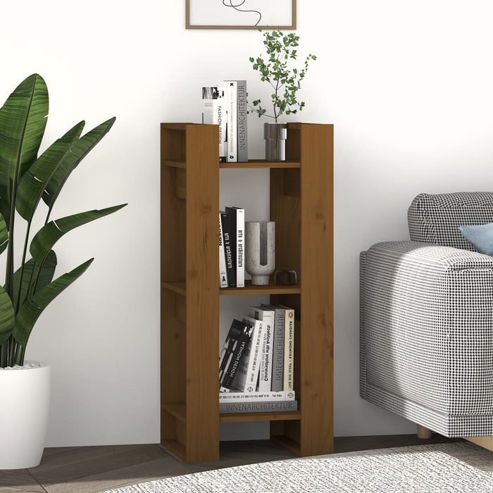 Bibliotecă/Separator cameră maro miere, 41x35x91 cm, lemn masiv - WALTI WALTI