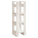 Bibliotecă/Separator cameră, alb, 41x35x125 cm, lemn masiv pin - WALTI WALTI