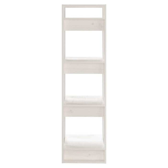 Bibliotecă/Separator cameră, alb, 41x35x125 cm, lemn masiv pin - WALTI WALTI