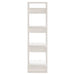 Bibliotecă/Separator cameră, alb, 41x35x125 cm, lemn masiv pin - WALTI WALTI