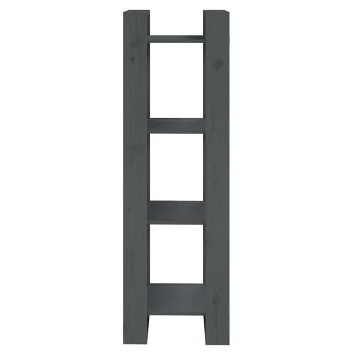 Bibliotecă/Separator cameră, gri, 41x35x125 cm, lemn masiv pin - WALTI WALTI