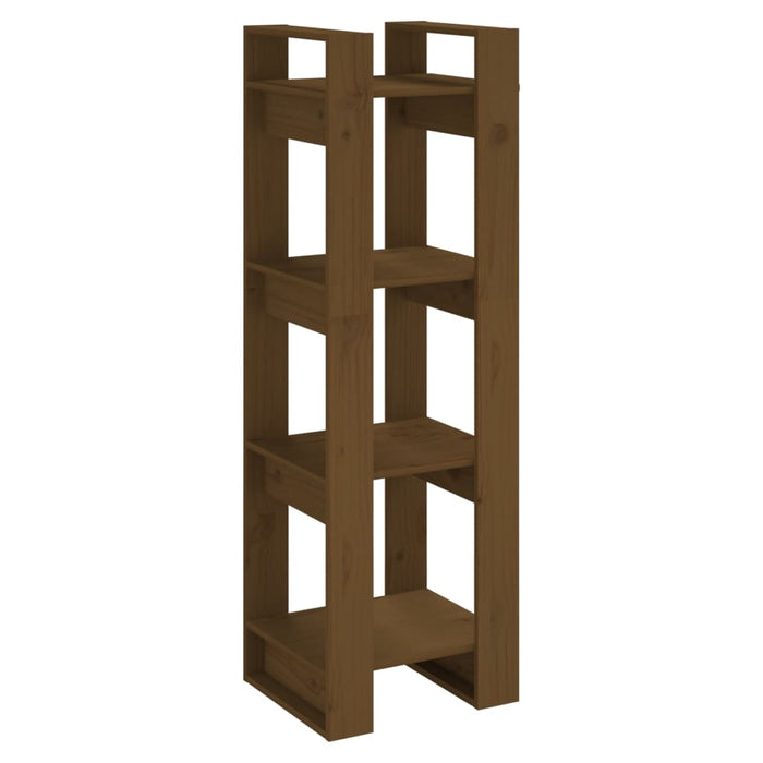 Bibliotecă/Separator cameră maro miere 41x35x125 cm lemn masiv - WALTI WALTI