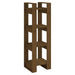 Bibliotecă/Separator cameră maro miere 41x35x125 cm lemn masiv - WALTI WALTI