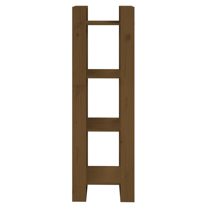 Bibliotecă/Separator cameră maro miere 41x35x125 cm lemn masiv - WALTI WALTI