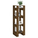 Bibliotecă/Separator cameră maro miere 41x35x125 cm lemn masiv - WALTI WALTI