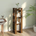 Bibliotecă/Separator cameră maro miere 41x35x125 cm lemn masiv - WALTI WALTI