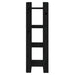 Bibliotecă/Separator cameră negru 41x35x125 cm lemn masiv pin - WALTI WALTI