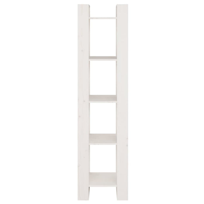 Bibliotecă/Separator cameră, alb, 41x35x160 cm, lemn masiv pin - WALTI WALTI