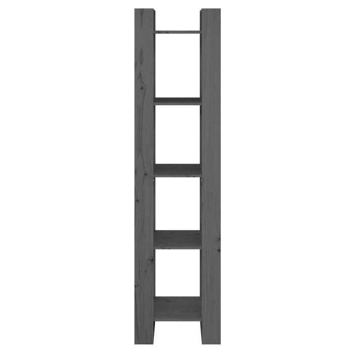 Bibliotecă/Separator cameră, gri, 41x35x160 cm, lemn masiv pin - WALTI WALTI