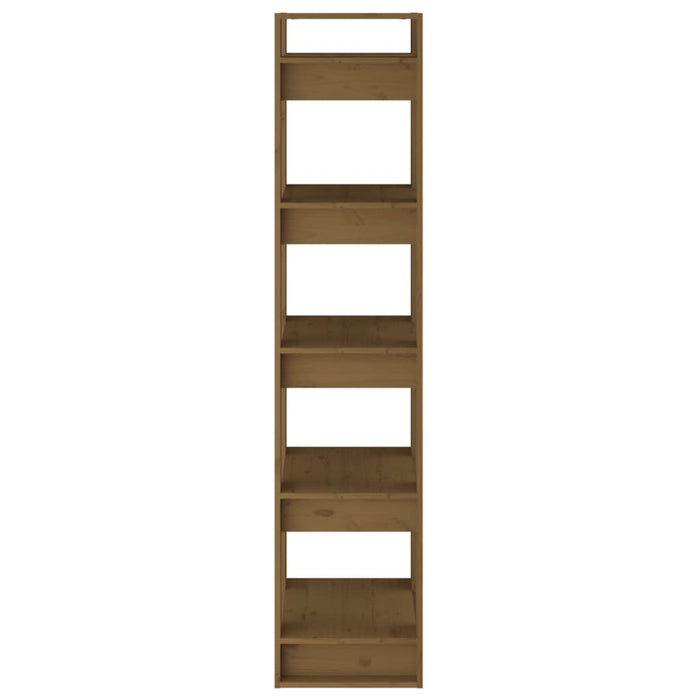 Bibliotecă/Separator cameră, maro miere, 41x35x160 cm, lemn pin - WALTI WALTI