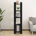 Bibliotecă/Separator cameră negru 41x35x160 cm lemn masiv pin - WALTI WALTI