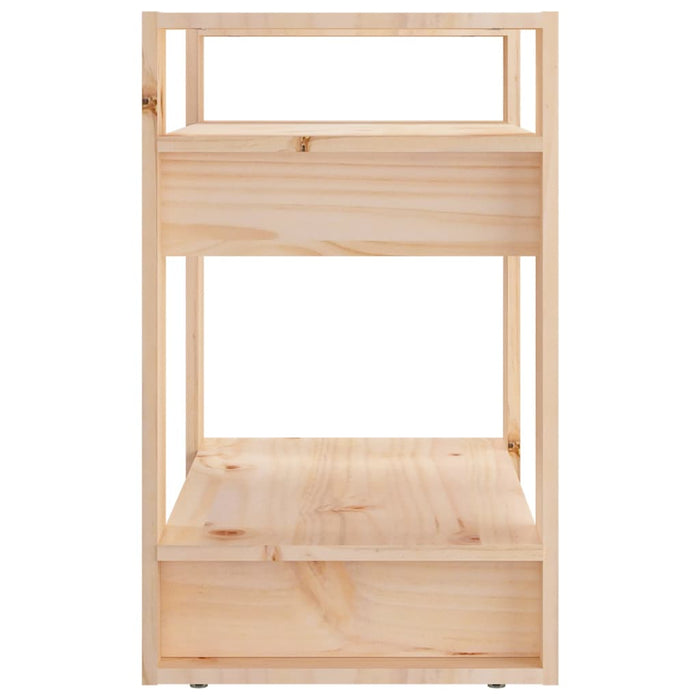 Bibliotecă/Separator cameră, 60x35x57 cm, lemn masiv pin - WALTI WALTI