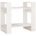 Bibliotecă/Separator cameră, alb, 60x35x57 cm, lemn masiv pin - WALTI WALTI