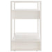 Bibliotecă/Separator cameră, alb, 60x35x57 cm, lemn masiv pin - WALTI WALTI