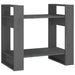 Bibliotecă/Separator cameră, gri, 60x35x57 cm, lemn masiv pin - WALTI WALTI