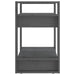 Bibliotecă/Separator cameră, gri, 60x35x57 cm, lemn masiv pin - WALTI WALTI