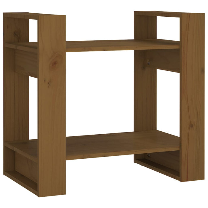 Bibliotecă/Separator cameră maro miere, 60x35x57 cm, lemn masiv - WALTI WALTI
