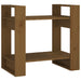 Bibliotecă/Separator cameră maro miere, 60x35x57 cm, lemn masiv - WALTI WALTI