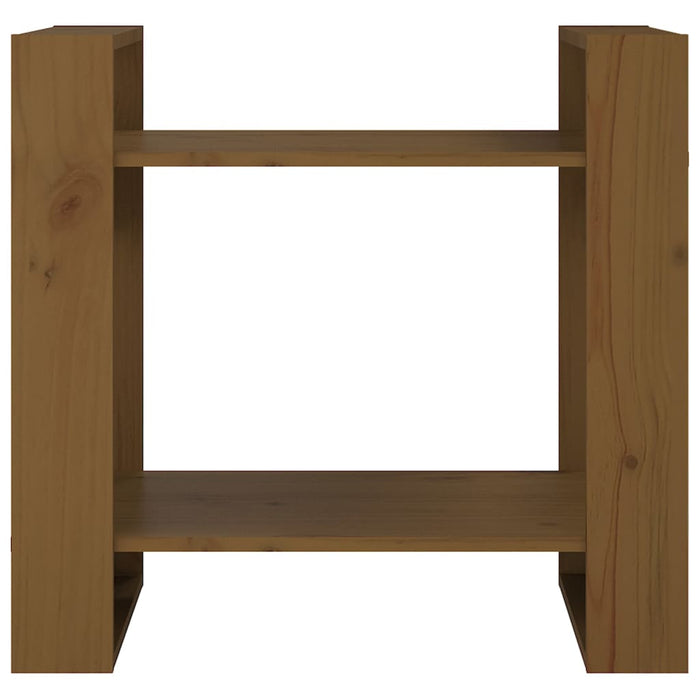 Bibliotecă/Separator cameră maro miere, 60x35x57 cm, lemn masiv - WALTI WALTI