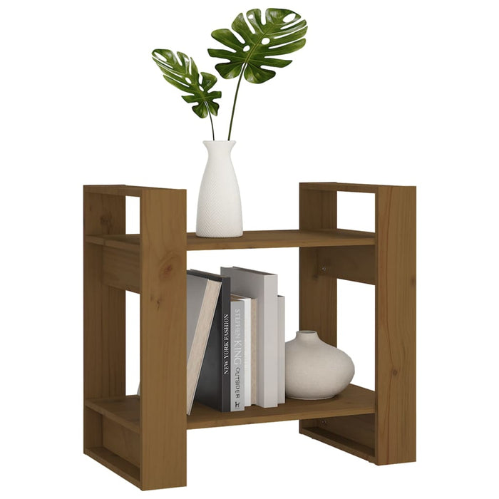 Bibliotecă/Separator cameră maro miere, 60x35x57 cm, lemn masiv - WALTI WALTI