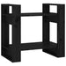 Bibliotecă/Separator cameră negru 60x35x57 cm lemn masiv pin - WALTI WALTI