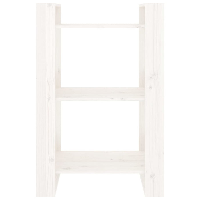 Bibliotecă/Separator cameră, alb,60x35x91 cm, lemn masiv pin - WALTI WALTI