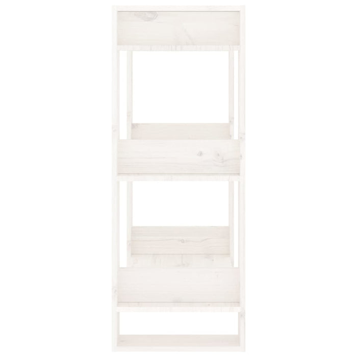 Bibliotecă/Separator cameră, alb,60x35x91 cm, lemn masiv pin - WALTI WALTI
