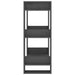 Bibliotecă/Separator cameră, gri, 60x35x91 cm, lemn masiv pin - WALTI WALTI