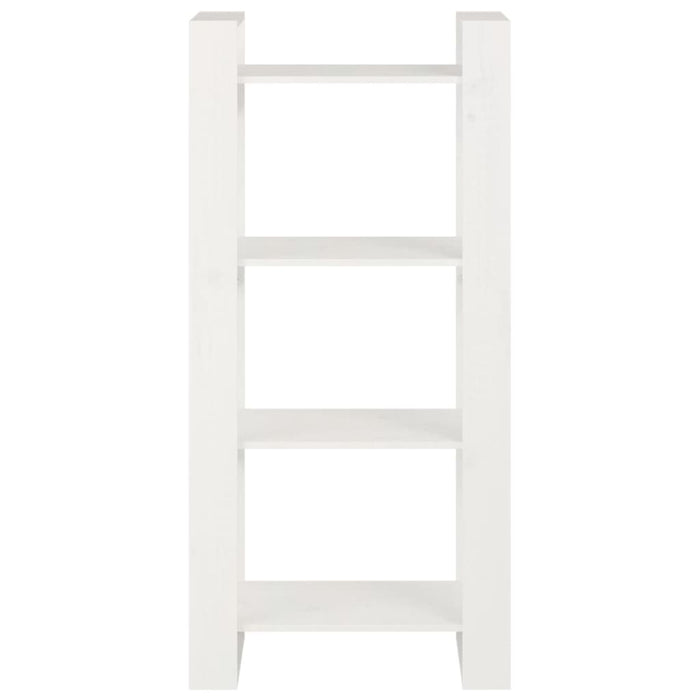 Bibliotecă/Separator cameră,alb, 60x35x125 cm, lemn masiv pin - WALTI WALTI
