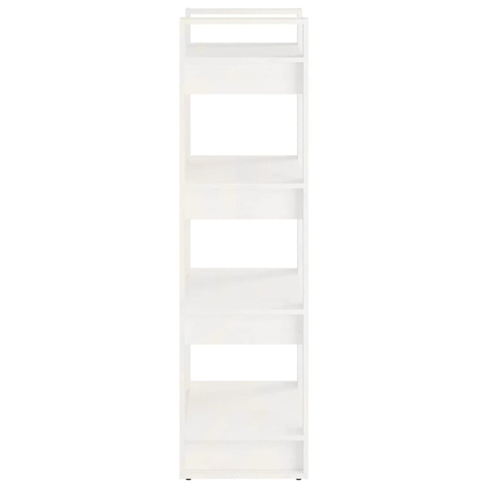 Bibliotecă/Separator cameră,alb, 60x35x125 cm, lemn masiv pin - WALTI WALTI